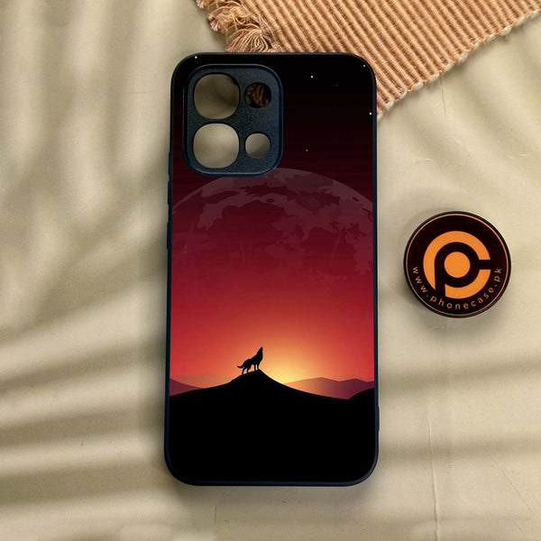 Oppo A6 Pro - Wolf Design 4 - Premium Metal Printed Soft Bumper Shock Proof Case