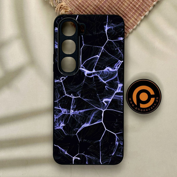 Vivo Y21d - Black Marble Design 10 - Premium Metal Printed Soft Bumper Shock Proof Case