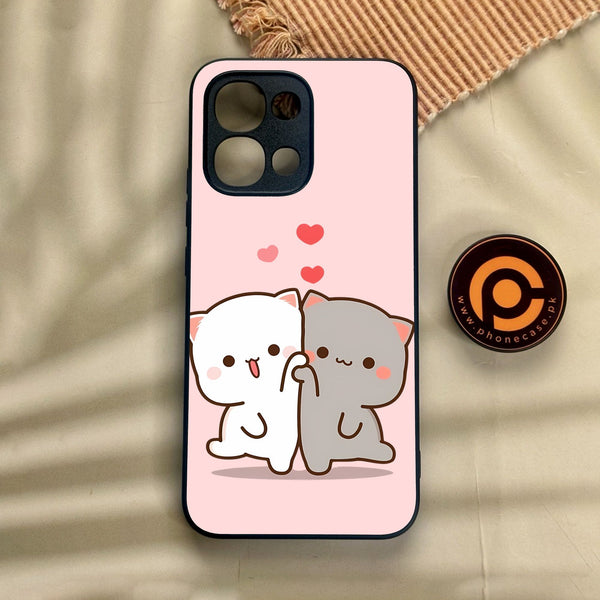 Oppo A6 Pro - Cute Bubu Dudu Design 6 - Premium Metal Printed Soft Bumper Shock Proof Case