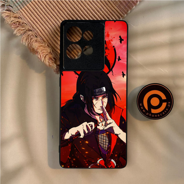 Motorola Edge 50 - Uchiha Itachi - Premium Metal Printed Soft Bumper Shock Proof Case