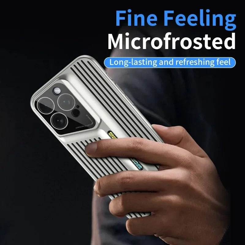 iPhone 12 Pro - Sports Car Thermal Alloy Case With Built-in Camera Lens Glass Protection