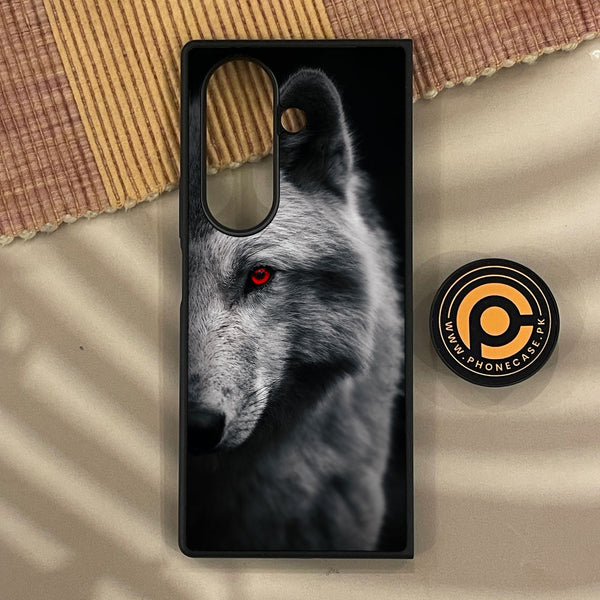 Samsung Galaxy Z Fold 8 - Wolf Design 10 - Premium Metal Printed Soft Bumper Shock Proof Case