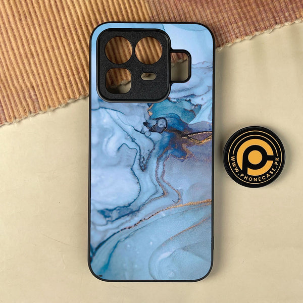 Realme Neo 8 - Blue Marble Design 1 - Premium Metal Printed Soft Bumper Shock Proof Case