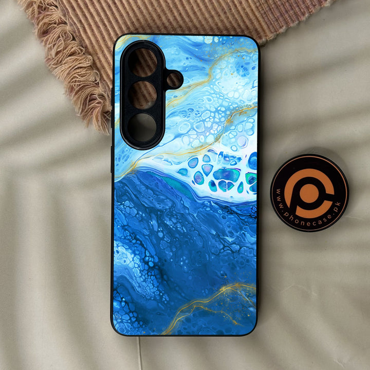 Samsung Galaxy S26 - Blue 2.0 Design 5 - Premium Metal Printed Soft Bumper Shock Proof Case