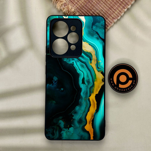 Realme 15 - Liquid Design 6 - Premium Metal Printed Soft Bumper Shock Proof Case