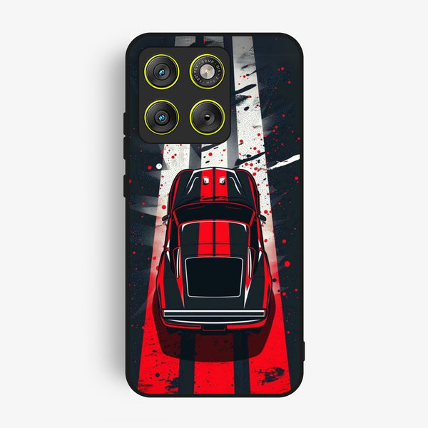 Motorola Edge 70 - Top-Down Track - Premium Metal Printed Soft Bumper Shock Proof Case
