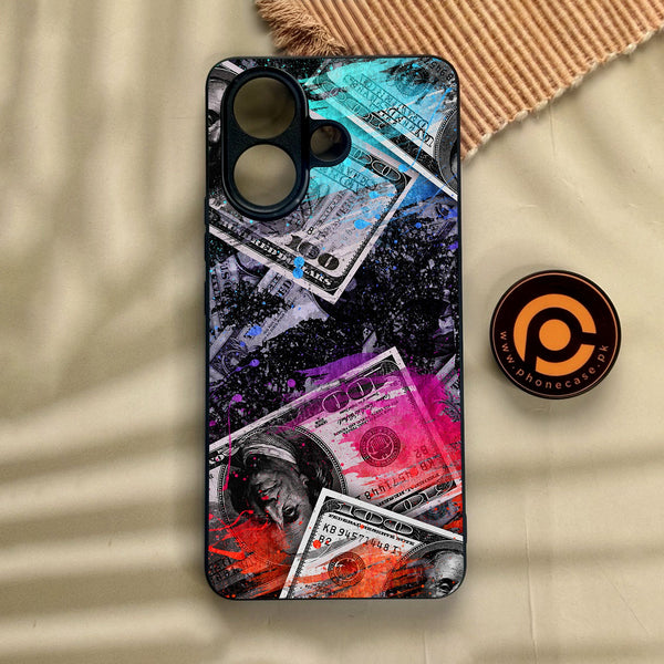 Vivo V60 Lite  - Dollar Design 4 - Premium Metal Printed Soft Bumper Shock Proof Case