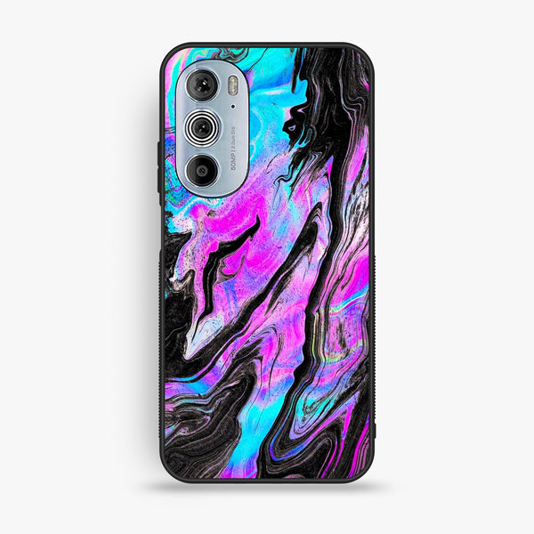 Motorola Edge 30 Pro - Cosmic Inferno - Premium Metal Printed Soft Bumper Shock Proof Case