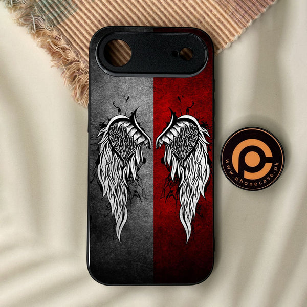 iPhone Air - Angel Wings Design 2 - Premium Metal Printed Soft Bumper Shock Proof Case