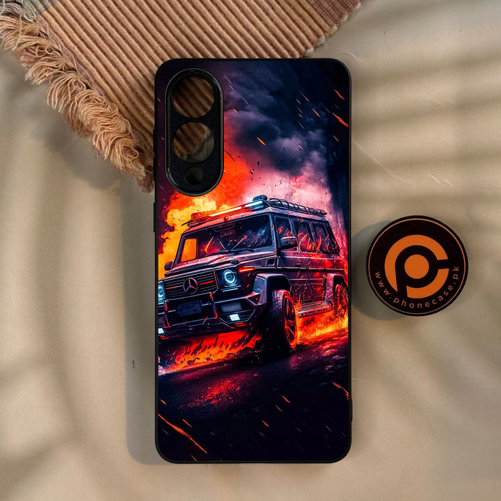 Galaxy S25 Edge - Racing Design 2 - Premium Metal Printed Soft Bumper Shock Proof Case
