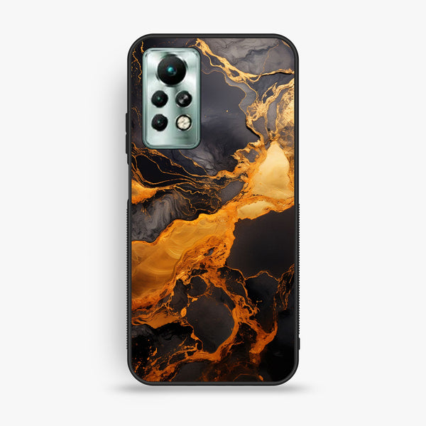 Infinix Note 11 Pro - Liquid Design 4 - Premium Metal Printed Soft Bumper Shock Proof Case