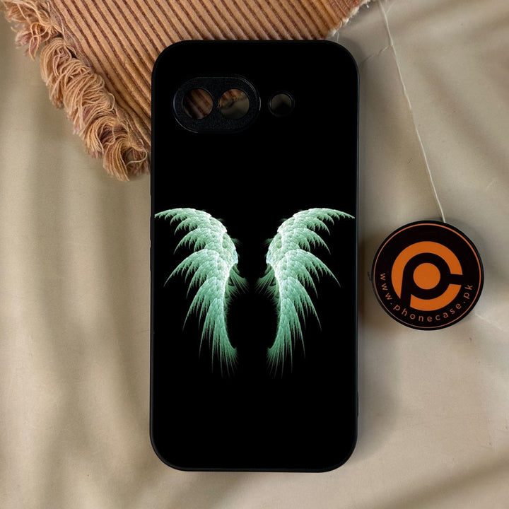 Google Pixel 10A - Angel Wings Design 5 - Premium Metal Printed Soft Bumper Shock Proof Case