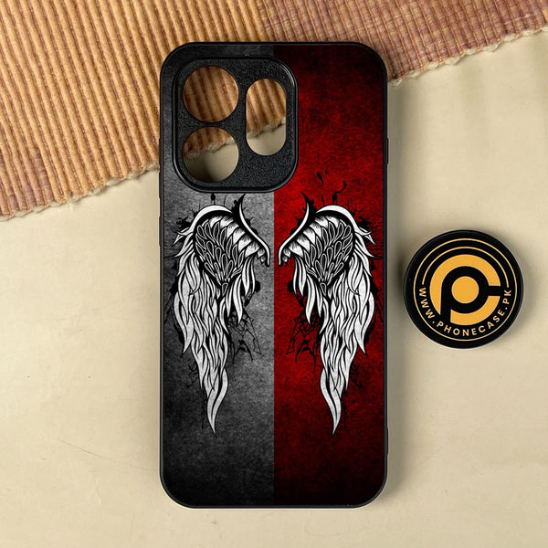 Oppo Reno 16 - Angel Wings Design 2 - Premium Metal Printed Soft Bumper Shock Proof Case