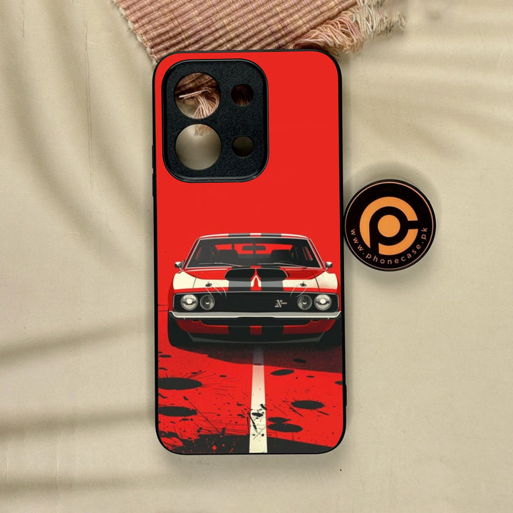 Xiaomi Poco C85 - Classic Racer Vibes - Premium Metal Printed Soft Bumper Shock Proof Case