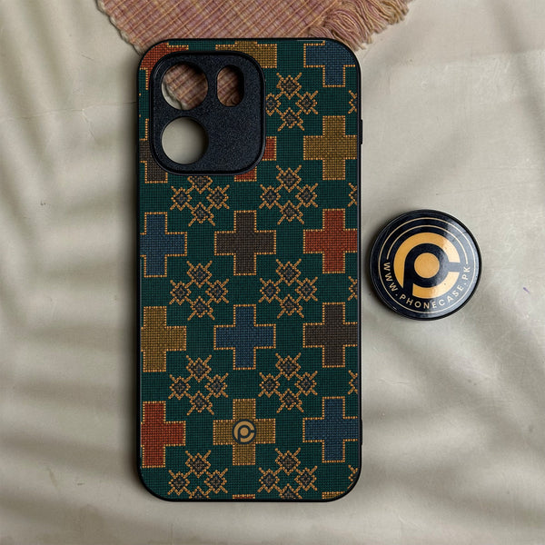 Oneplus Nord Ce 6 - Classic Weave Design 8 - Premium Metal Printed Soft Bumper Shock Proof Case