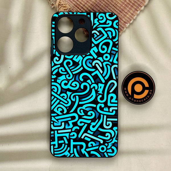 Realme Note 70 - Doodle Design - Premium Metal Printed Soft Bumper Shock Proof Case