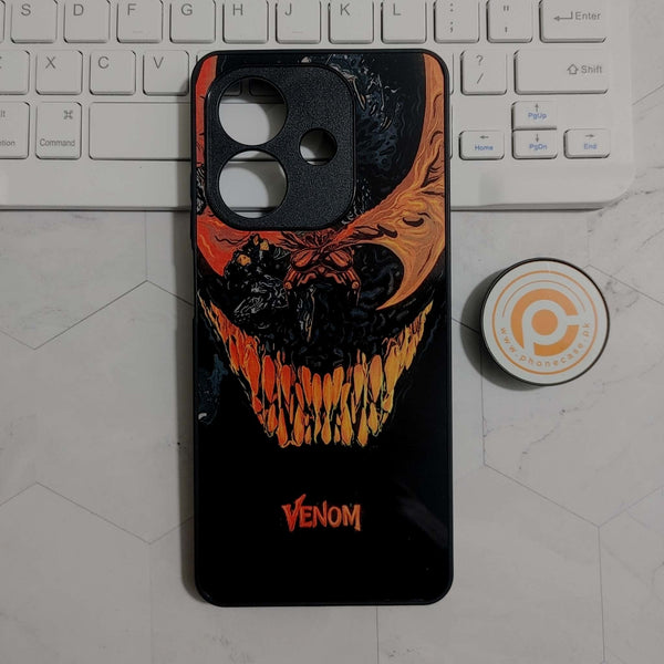 Oppo A3x/OPPO A3 4G 2024 - VENOM - Premium Printed Glass soft Bumper shock Proof Case  CS-24237