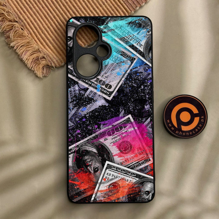 Oneplus Nord CE 3 Lite - Dollar Design 4 - Premium Metal Printed Soft Bumper Shock Proof Case
