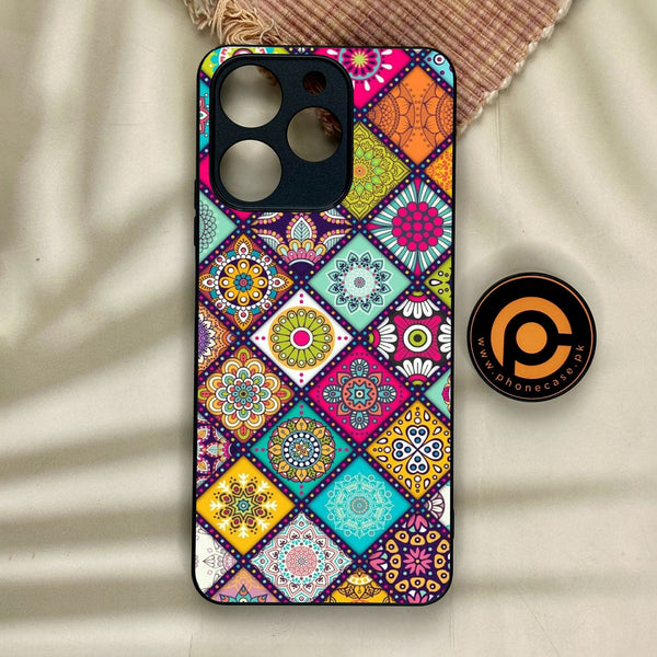 Realme Note 70 - Mandala Art Design - Premium Metal Printed Soft Bumper Shock Proof Case