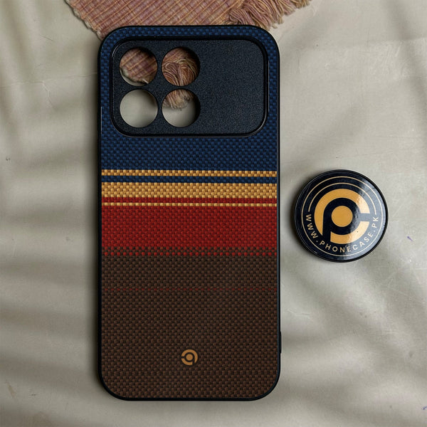 Xiaomi Poco F8 Pro - Classic Weave Design 1 - Premium Metal Printed Soft Bumper Shock Proof Case
