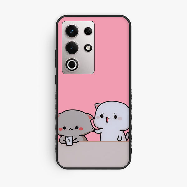 Itel S25 Ultra - Cute Bubu Dudu Design 2 - Premium Metal Printed Soft Bumper Shock Proof Case