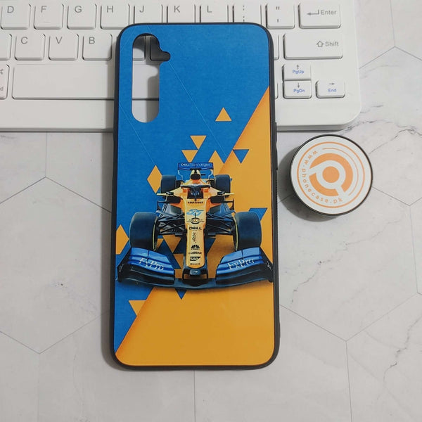 Realme 6 -  Formula 1 Design 7 - Premium Printed Glass soft Bumper shock Proof Case CS-23889