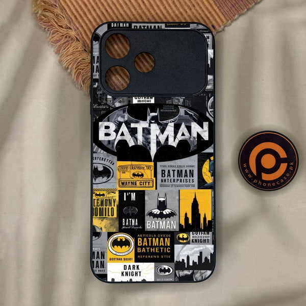 Oppo A6C - The Gotham Collage - Premium Metal Printed Soft Bumper Shock Proof Case