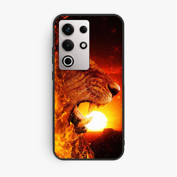 Itel S25 Ultra - Tiger Design 1 - Premium Metal Printed Soft Bumper Shock Proof Case