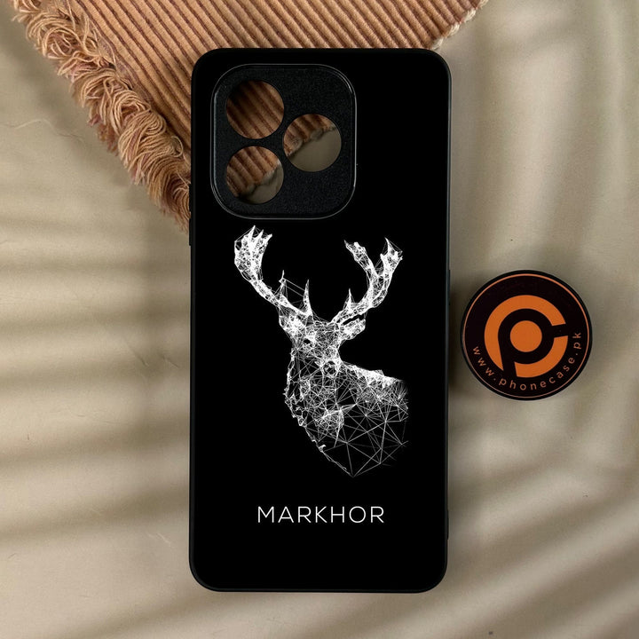 Honor X8d - Markhor Design 4 - Premium Metal Printed Soft Bumper Shock Proof Case