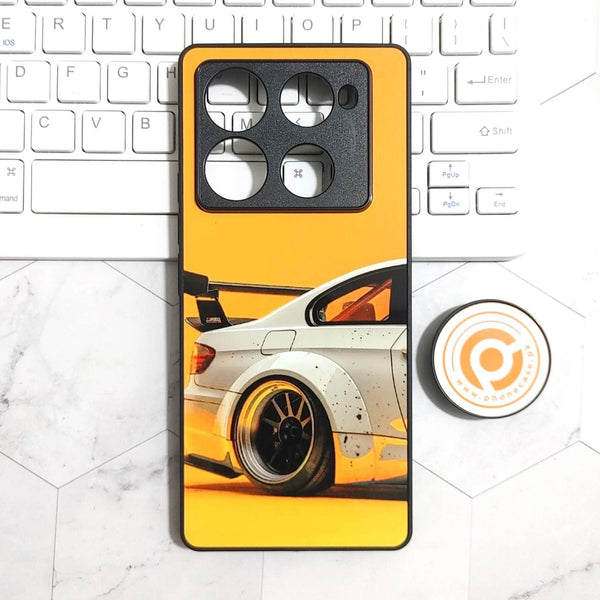 Infinix Note 40 Pro 4G - Racing Car - Premium Printed Glass soft Bumper shock Proof Case CS-23375