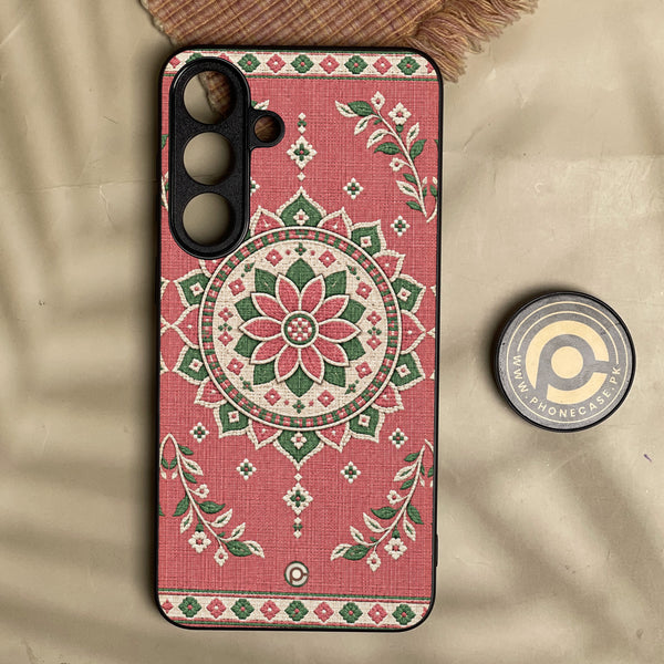 Samsung Galaxy S24 Fe - Classic Weave Design 15 - Premium Metal Printed Soft Bumper Shock Proof Case