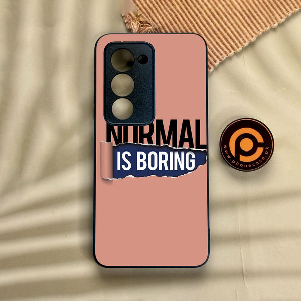 Xiaomi Redmi 15 - Normal Is Boring Design - Premium Metal Printed Soft Bumper Shock Proof Case