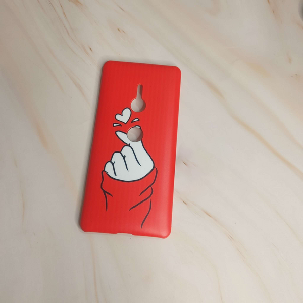 SONY XPERIA XZ 3 Love Heart Sign Case Premium Printed hard  Case Case CS-37571