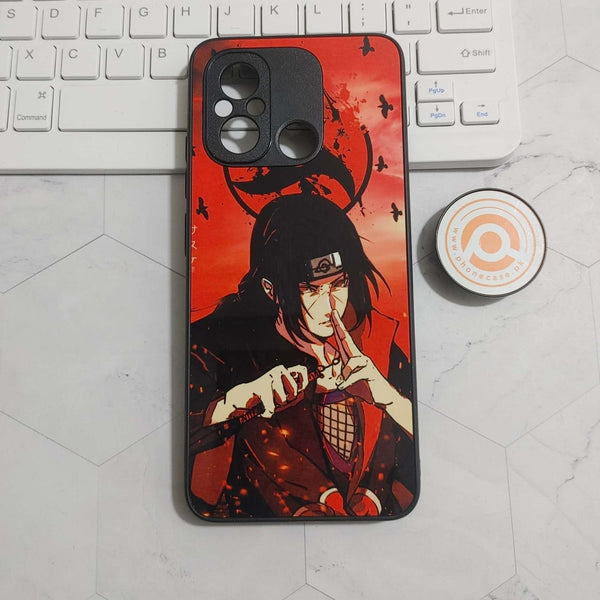 Xiaomi Redmi 12C - Uchiha Itachi - Premium Printed Glass soft Bumper Shock Proof Case CS-45089