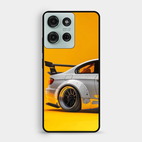 Motorola Moto G75 - M3 Gt2 Racing Car - Premium Metal Printed Soft Bumper Shock Proof Case