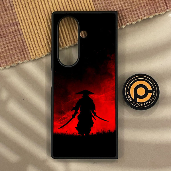 Samsung Galaxy Z Fold 8 - Ninja Design 1 - Premium Metal Printed Soft Bumper Shock Proof Case