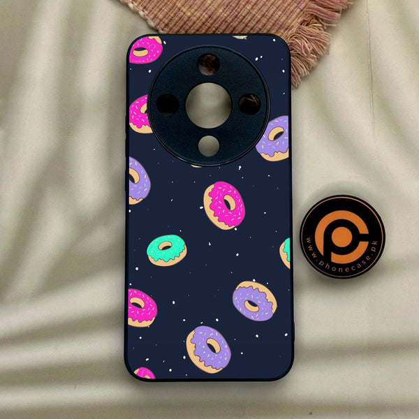 Honor x9d - Colorful Donuts - Premium Metal Printed Soft Bumper Shock Proof Case