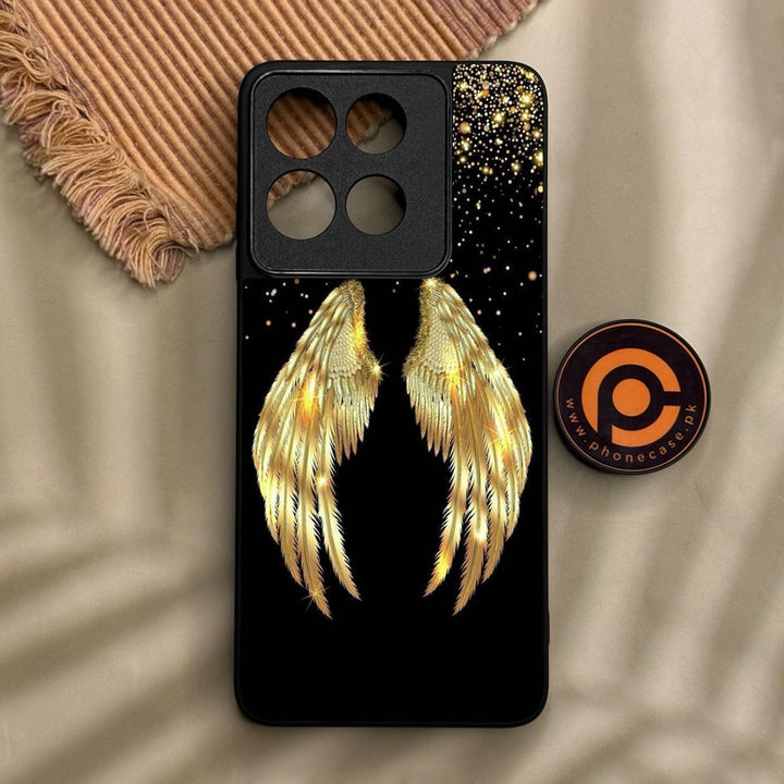 Motorola Moto G56 - Angel Wings Design 1 - Premium Metal Printed Soft Bumper Shock Proof Case