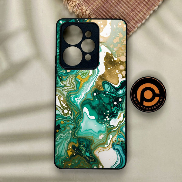 Realme 15 - Liquid Design 8 - Premium Metal Printed Soft Bumper Shock Proof Case