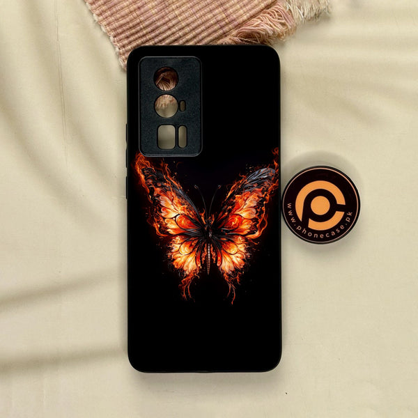 Xiaomi Redmi K60 Pro - Butterflies Design 5 - Premium Metal Printed Soft Bumper Shock Proof Case