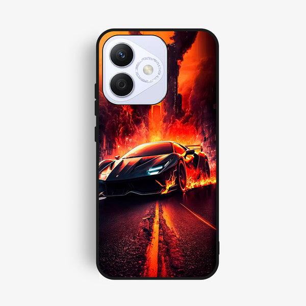 Honor X60i - Racing Design 1 - Premium Metal Printed Soft Bumper Shock Proof Case