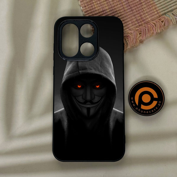 OnePlus 15 - Anonymous 2.0 Design 4 - Premium Metal Printed Soft Bumper Shock Proof Case