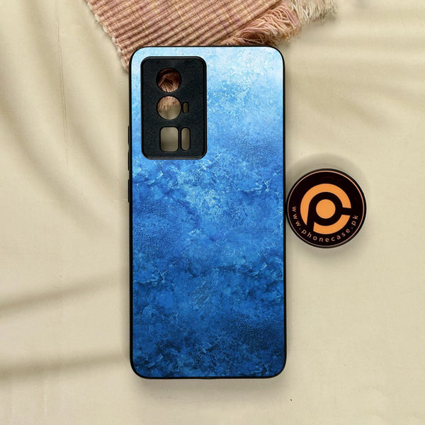 Xiaomi Redmi K60 Pro - Blue Marble Design 2 - Premium Metal Printed Soft Bumper Shock Proof Case