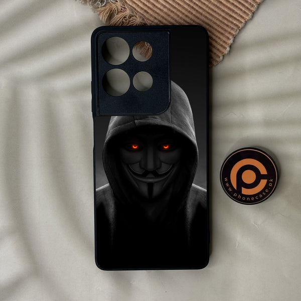 Motorola Moto G75 - Anonymous 2.0 Design 4 - Premium Metal Printed Soft Bumper Shock Proof Case
