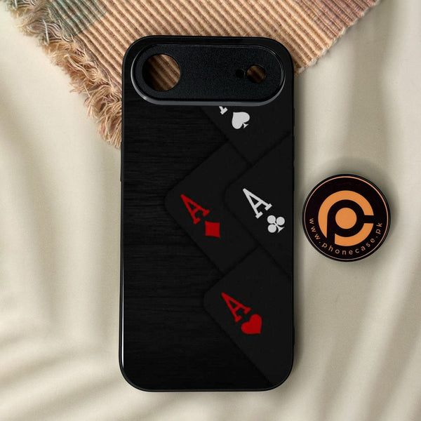 iPhone Air - Black Art Design 5 - Premium Metal Printed Soft Bumper Shock Proof Case