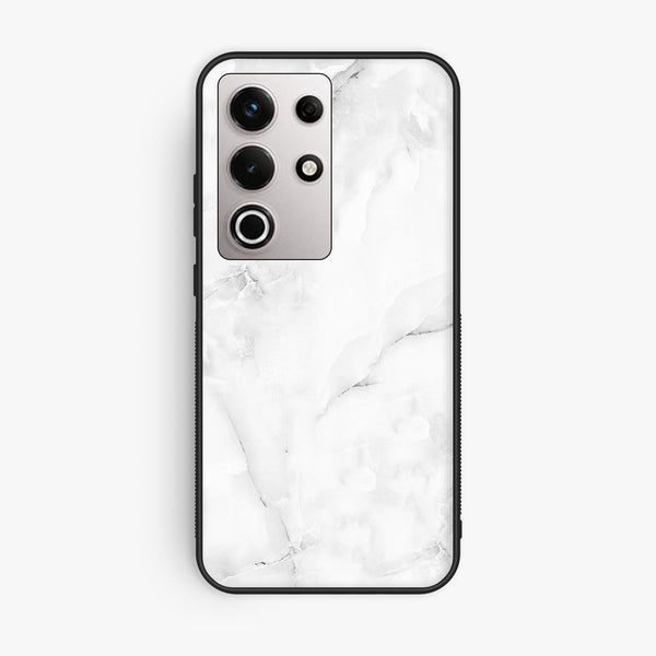 Itel S25 Ultra - White Design 5 - Premium Metal Printed Soft Bumper Shock Proof Case