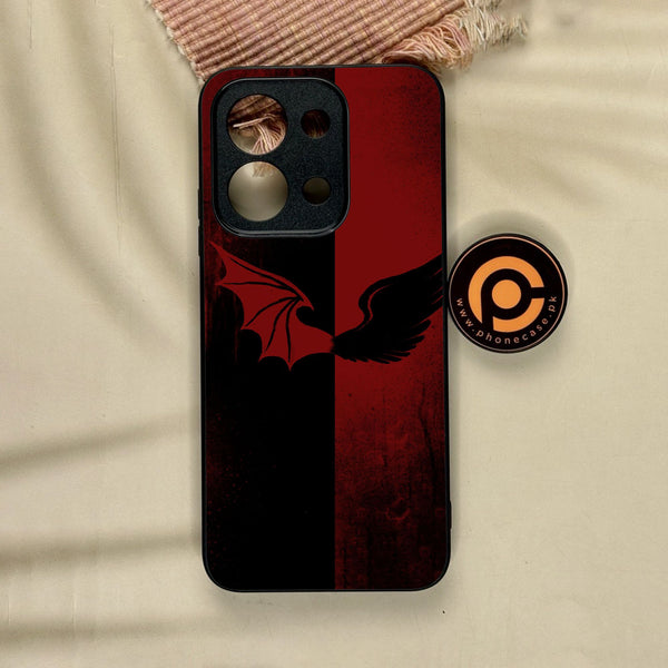 Xiaomi Poco C85 - Angel 2.0 Design 6 - Premium Metal Printed Soft Bumper Shock Proof Case