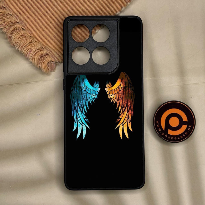 Motorola Edge 60 Fusion - Angel 2.0 Design 8 - Premium Metal Printed Soft Bumper Shock Proof Case