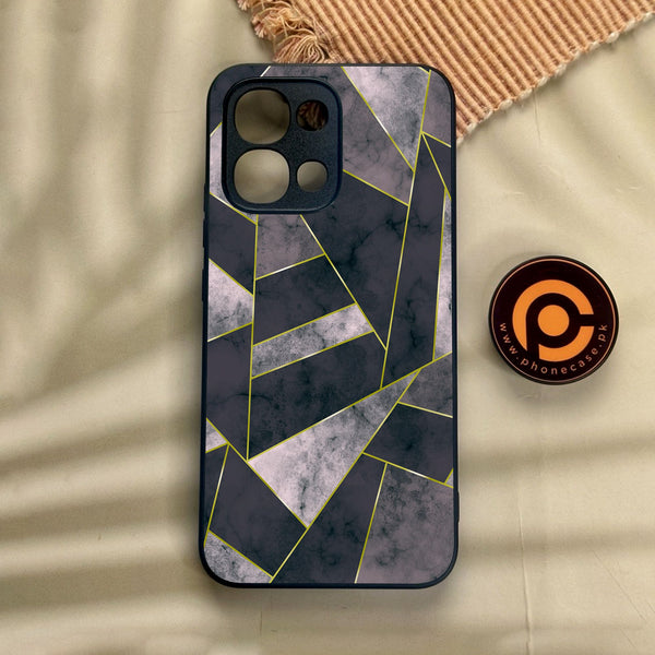 Oppo A6 Pro - Geometric Design 2 - Premium Metal Printed Soft Bumper Shock Proof Case
