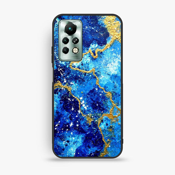 Infinix Note 11 Pro - Blue 2.0 Design 4 - Premium Metal Printed Soft Bumper Shock Proof Case